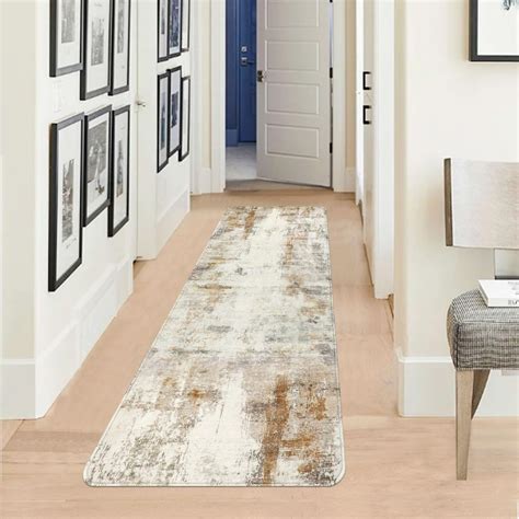 Famibay Runner Rugs For Hallway Non Slip Kitchen Runner Washable Rug