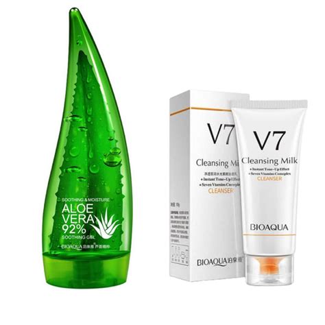 Ripley Set Tratamiento Corporal Bio Aqua Crema Aloe Vera Limpiador