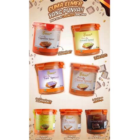 Jual Elmer Crunchy Bread Spread Olesan Selai Roti Bahan Baking Kue Kg