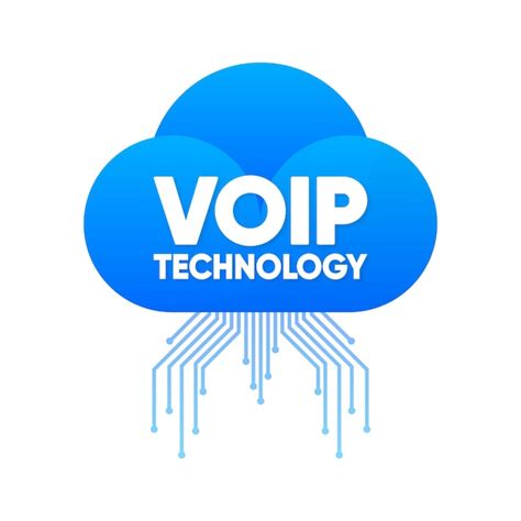 Premium Vector Voip Technology Icon Internet Call Concept Connection