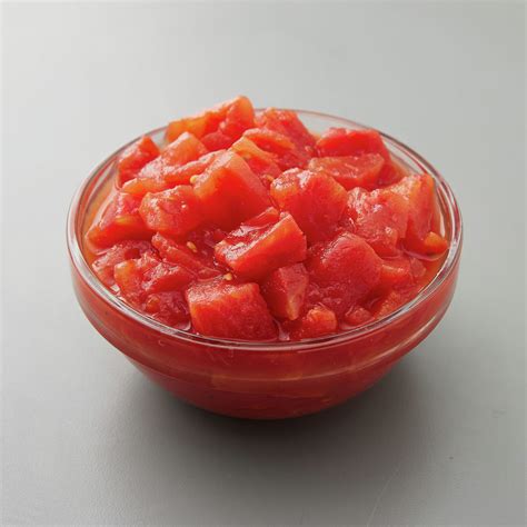 Diced Tomatoes In A Bowl