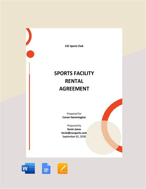 Event Space Rental Agreement Template