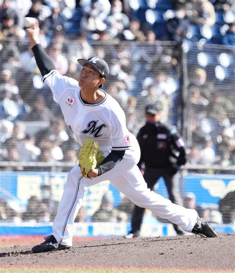 【ロッテ】ドラ2大谷輝龍が本拠地デビュー、吉井監督「ゼロだったんで上々です」1回を無失点 プロ野球写真ニュース 日刊スポーツ