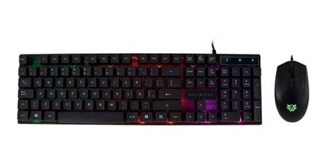 Kit Teclado Y Mouse Usb Balam Rush Vortex Ktx Led Env O Gratis