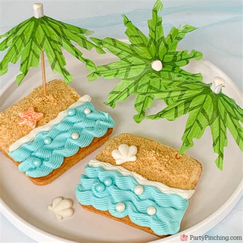 Beach Pound Cake Mini Pound Cake Beach Theme Snack Cake No Bake