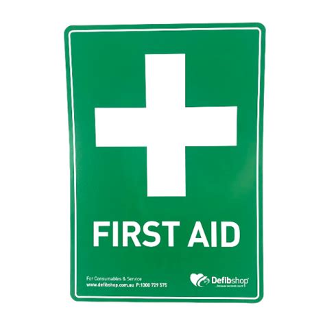 First Aid Laminated Sign A4 Sign24 Dfs Defibshop