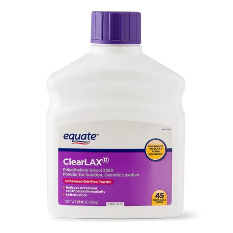 Equate Polyethylene Glycol 3350 Powder For Solution Osmotic Laxative