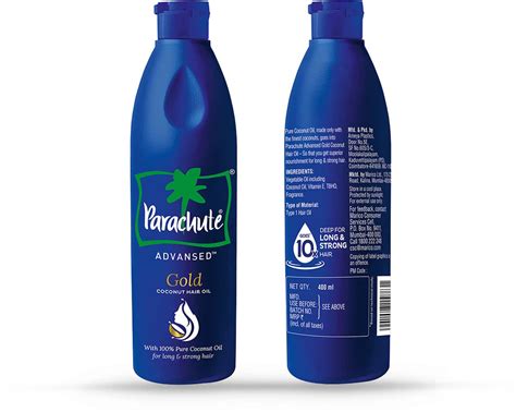 Buy PARACHUTE ADVANSED GOLD COCONUT HAIR OIL FOR LONG STRONG