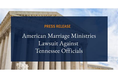 American Marriage Ministries Files Lawsuit Against Tennessee Officials To Protect Religious