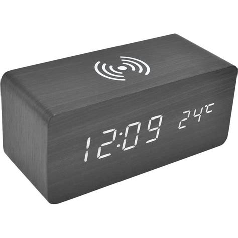 R Veil Num Rique En Bois Radio R Veils Horloge Lectronique Led