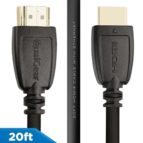 Qualgear High Speed Hdmi 20 Cable With Ethernet 20 Ft Qg Cbl Hd20