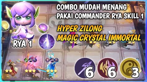 COMBO MUDAH MENANG PAKAI COMMANDER RYA SKILL 1 HYPER ZILONG MC