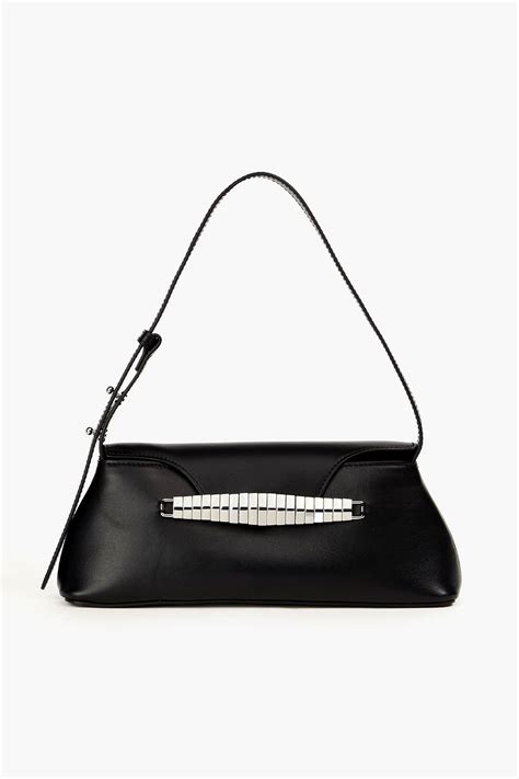 Elleme Eva Baguette Embellished Leather Shoulder Bag The Outnet