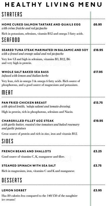 Gusto UK Menu Prices