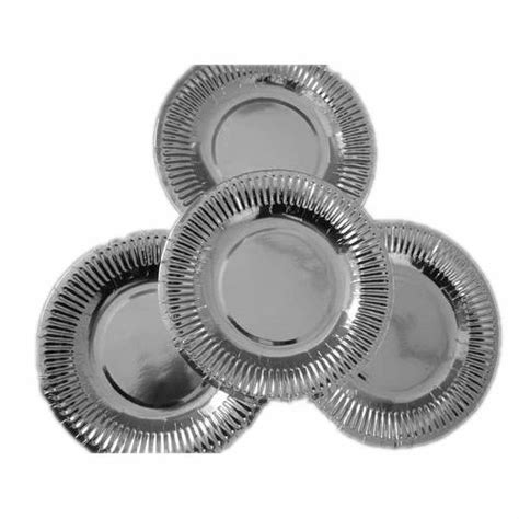 Silver Laminated Paper Plates