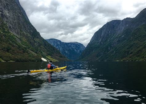 Kayaking The Naeroyfjord In Norway - Two For The World