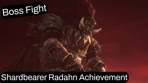 Shardbearer Radahn Achievement Radahn Boss Fight ELDEN RING YouTube