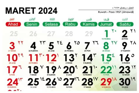 April Berpa Hijirah Simak Kalender Islam Dapat Menjadi Pedoman