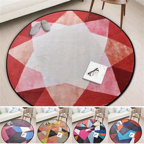 Tapis rond géométrique classique pour enfants tentes de jeu support