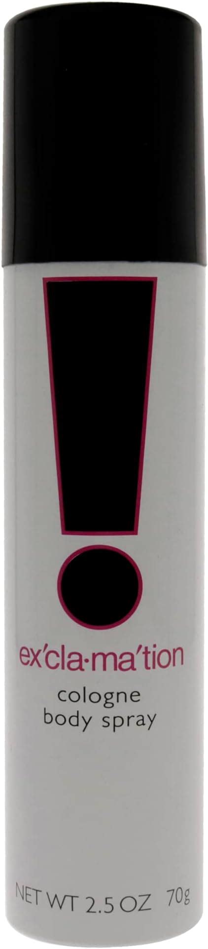 Amazon Exclamation Cologne Spray Vegan Formula Body Spray