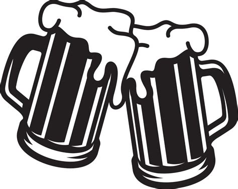 Vector Illustration Of The Beer Mugs Toasting 4791121 Vector Art At