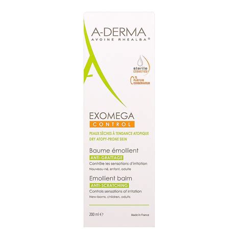 A Derma Exomega Control Baume anti grattage peau sèche eczema