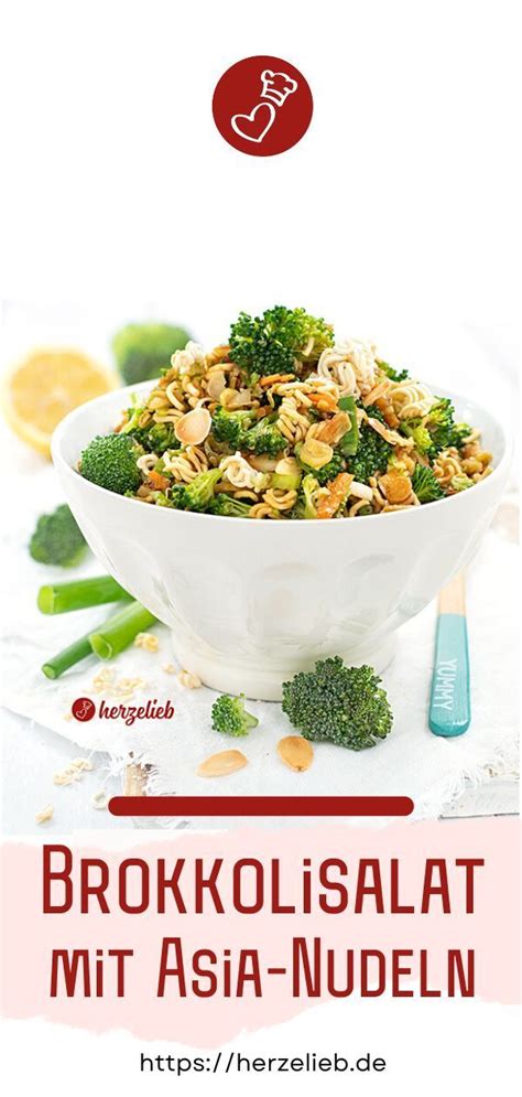 Brokkolisalat Rezept Super Crunchy Mit Asiatischen Nudeln Rezept