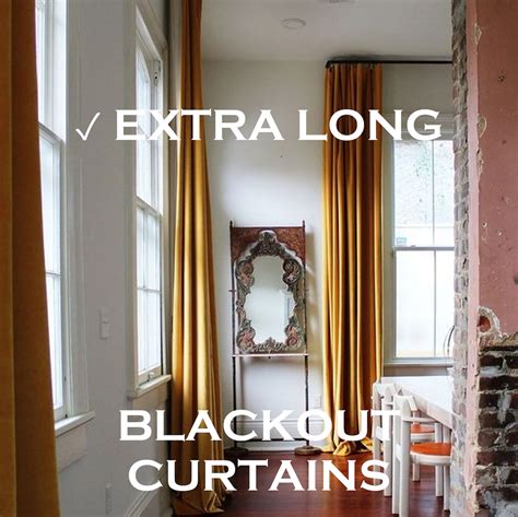 Blackout Curtains Extra Long Extra Wide for Light Blocking Privacy Home Decor for Bedrooms ...