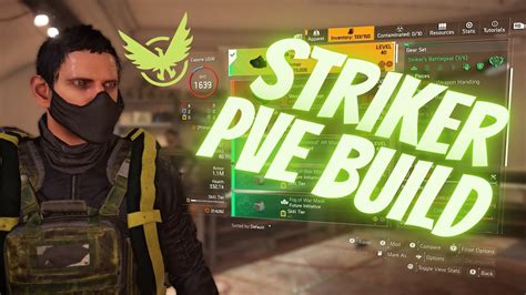 DIVISION 2 STRIKER PVE BUILD ONE OF MY FAVORITE PVE BUILDS YouTube