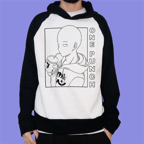 Moletom Capuz Anime Saitama One Punch Man Shopee Brasil