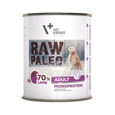 Vetexpert RAW PALEO Adult Lamb 800g z Jagnięciną Karma Mokra dla Psów