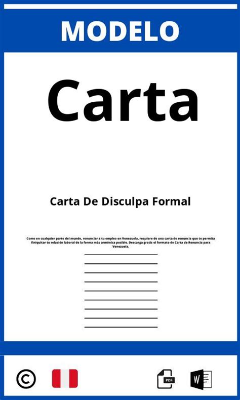 Modelo De Carta De Disculpa Formal 2024