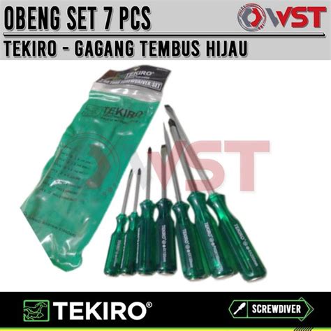 Jual Tekiro Obeng Set Pcs Tembus Hijau Di Lapak Wijaya Santoso