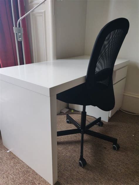 Malm Ikea White Desk In Meadows Edinburgh Gumtree