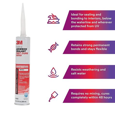 3m 5200fc Marine Fast Cure Adhesive And Sealant│mendip Safety Supplies