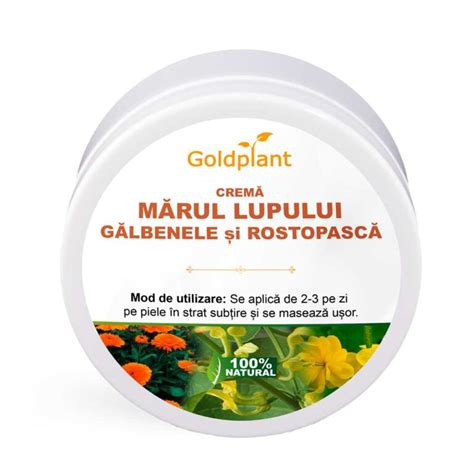 Crema De Marul Lupului Galbenele Si Rostopasca Ml Goldplant