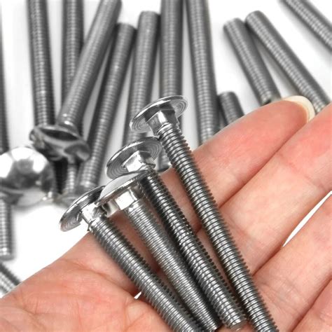 M Carriage Bolts Stainless Steel Round Head Square Neck Screws Coach