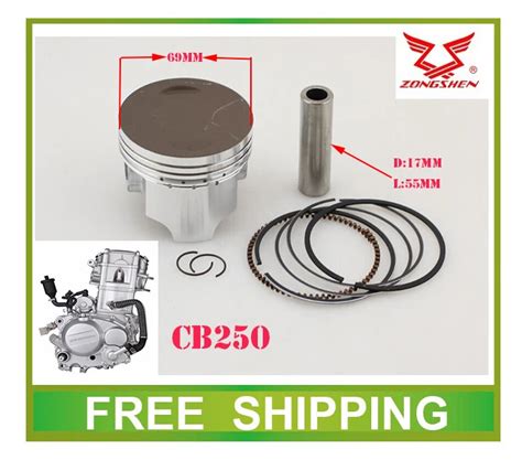 Zongshen moteur à piston refroidi à l eau 69mm 70mm 65 5mm 250cc