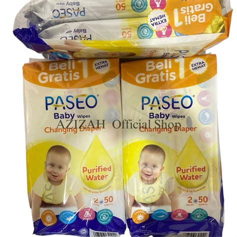 Jual Paseo Baby Wipes Tissue Basah Bayi Sheets X Packs Buy Get