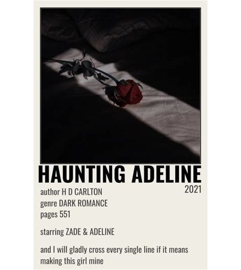 Haunting Adeline Poster | Books to read, Romantic books, Fantasy books ...