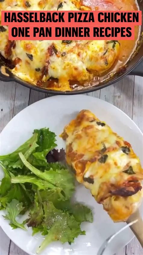 🍕hasselback Pizza Chicken🍗 This One Pan Dinner Recipe Is Healthy