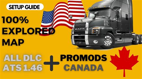 Discover Map In Ats All Map Dlcs And Promods Canada Step