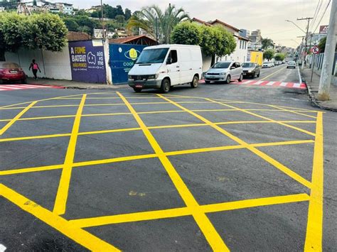 Prefeitura Finaliza Pintura Da Sinaliza O Horizontal Ap S Asfaltamento