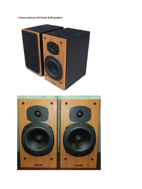 Tannoy Mercury M2 Book Shelf Speakers Loudspeaker Acoustics Free