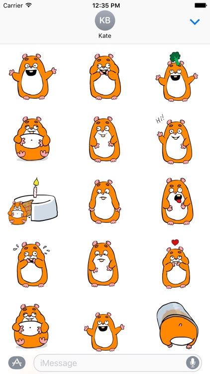 Hamster Emoji Stickers by Walfisken