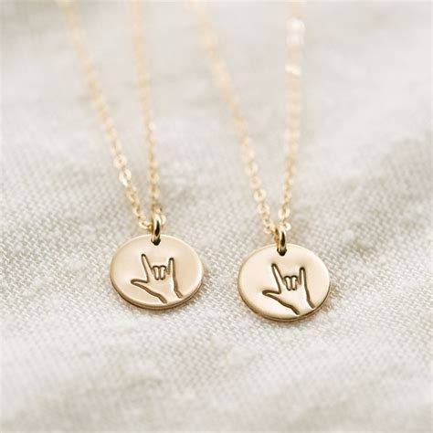 Ily Necklace Sets For Besties And Sisters Friend Necklaces Best Friend