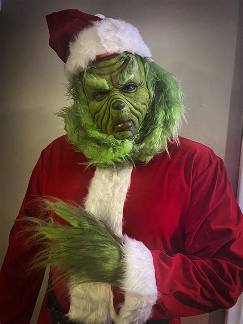 Jim carrey grinch full costume high quality | Grinch costumes, Grinch ...