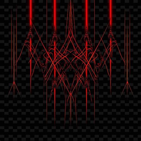 Premium PSD Neon Gothic Horror Gothic Horror Lines Creepy Motifs