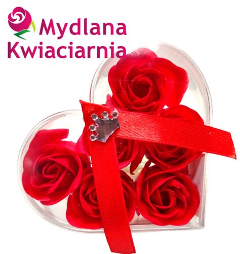 Mydlana Kwiaciarnia Czerwone R E Mydlane W Serduszku Zestaw Kiss