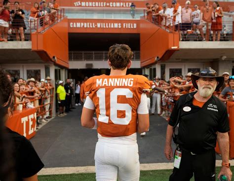 Arch Manning Makes Texas Debut Plays Entire Fourth Quarter Of 57 7 Win